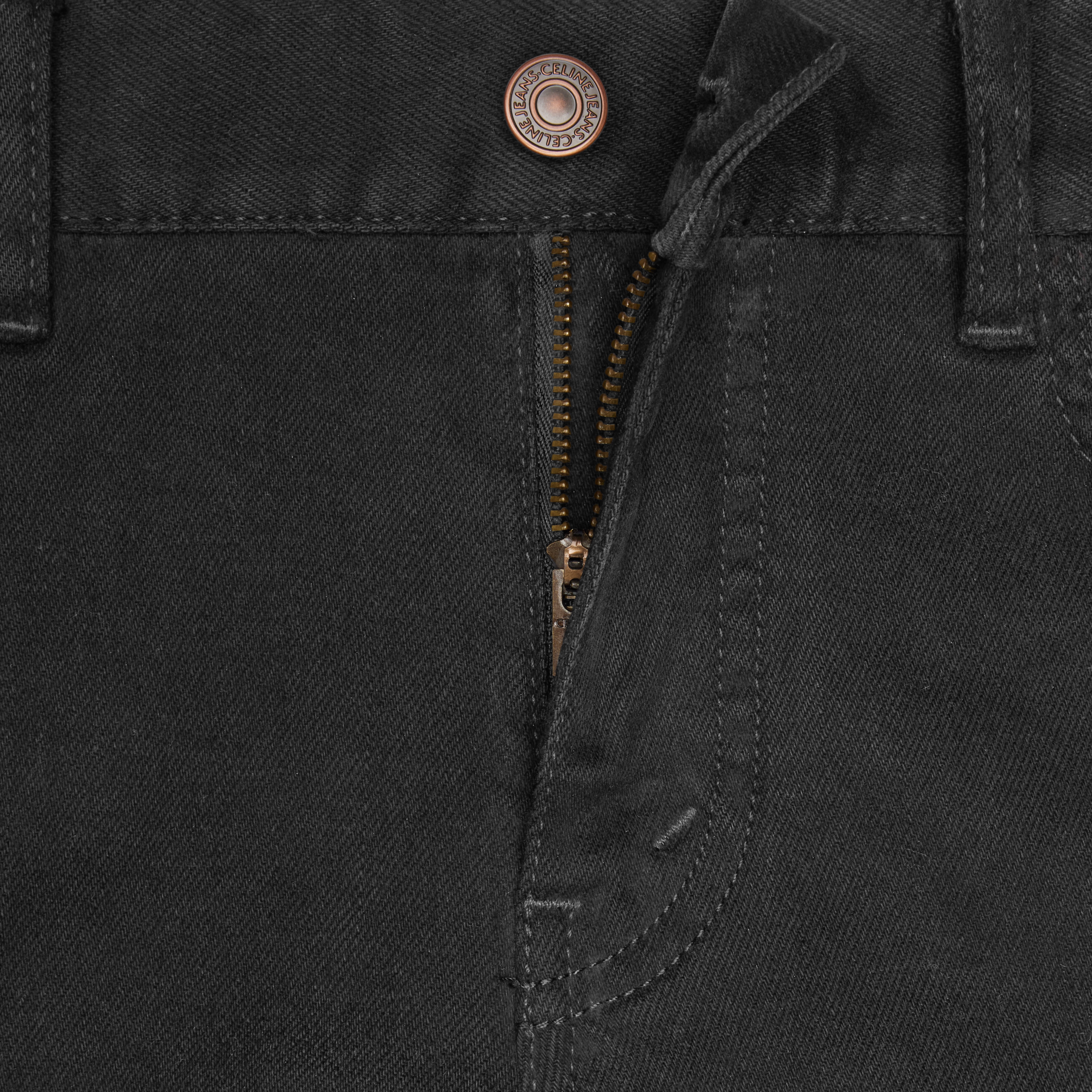 skinny jeans in pure black stone wash denim - 3