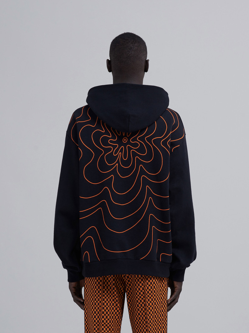 VIBRATING FLOWER PRINT BIO COTTON SWEATSHIRT 3
