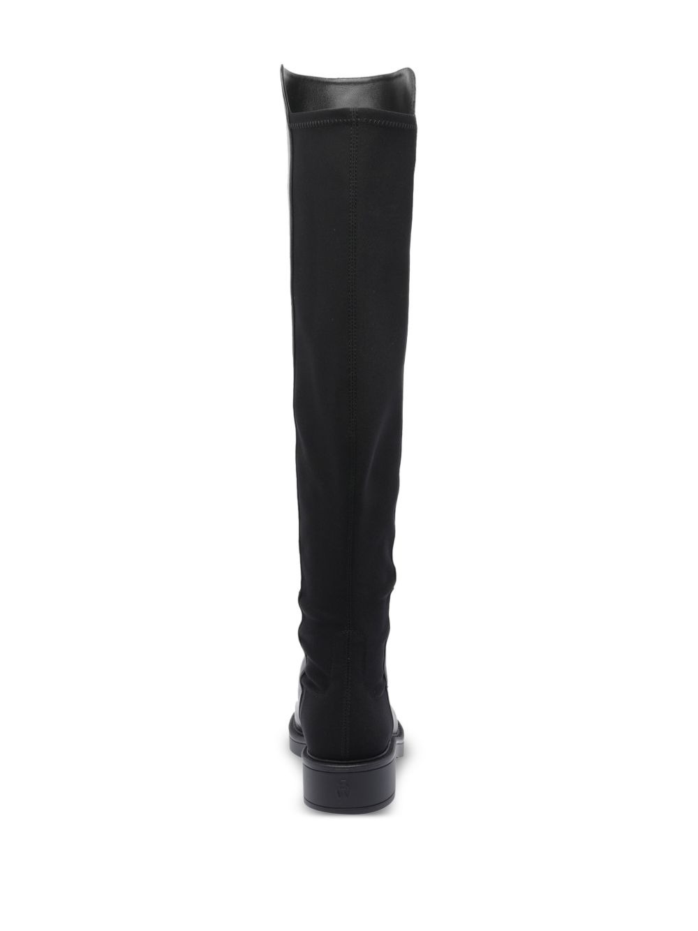 leather-upper knee-high boots - 4