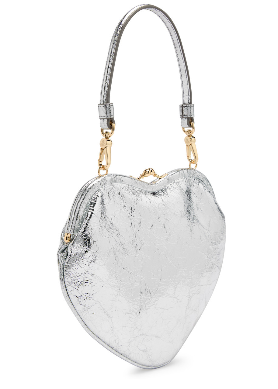 Vivienne Westwood Belle Heart Metallic Leather top Handle bag - 2