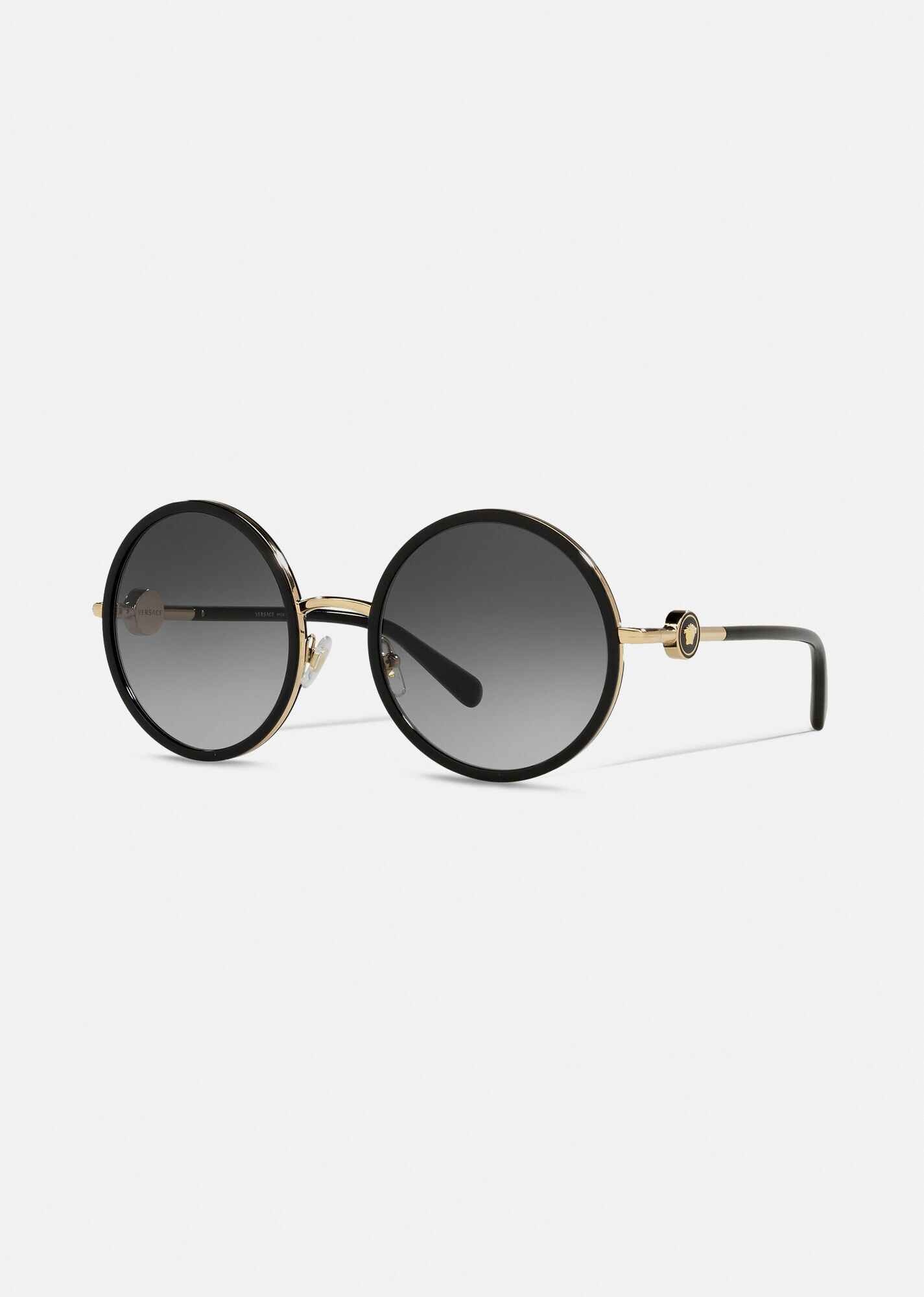 Enamel Medusa Round Sunglasses - 1