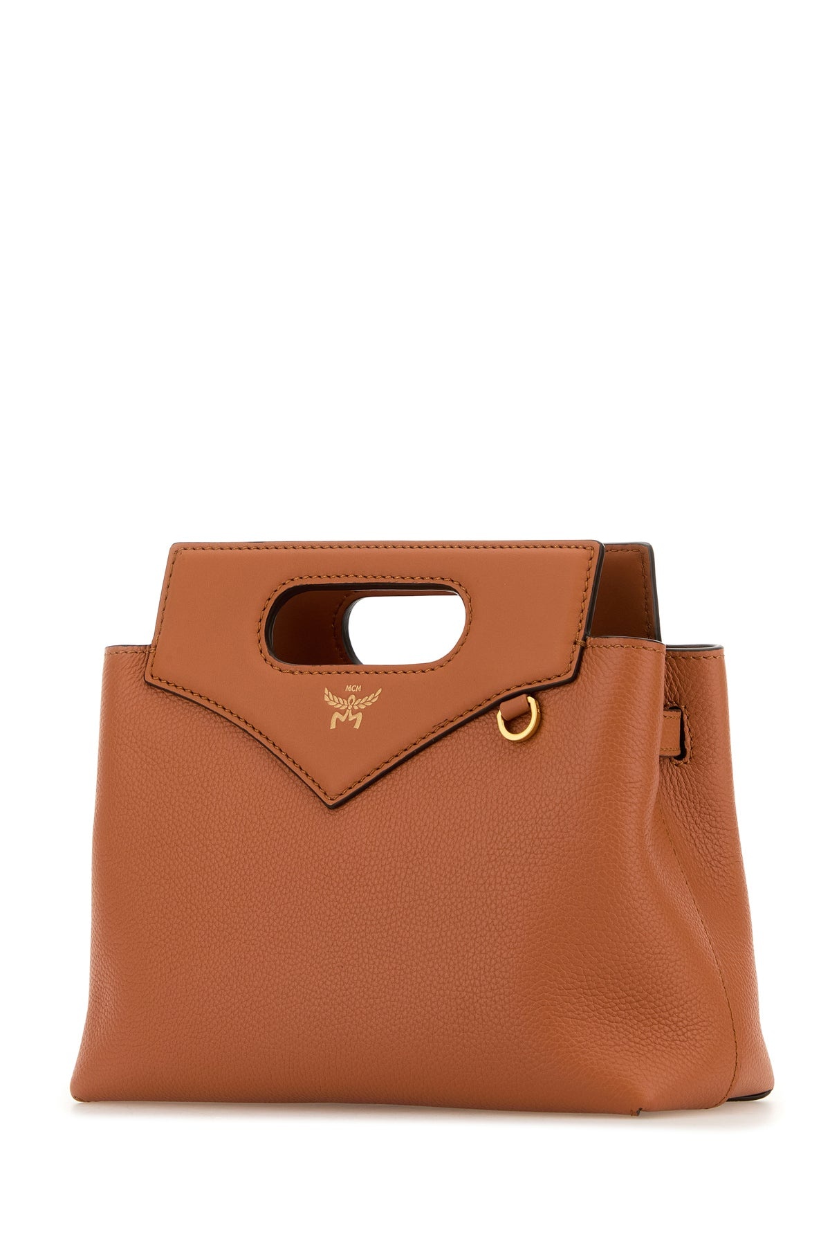 Caramel leather mini Soft Diamond handbag - 2