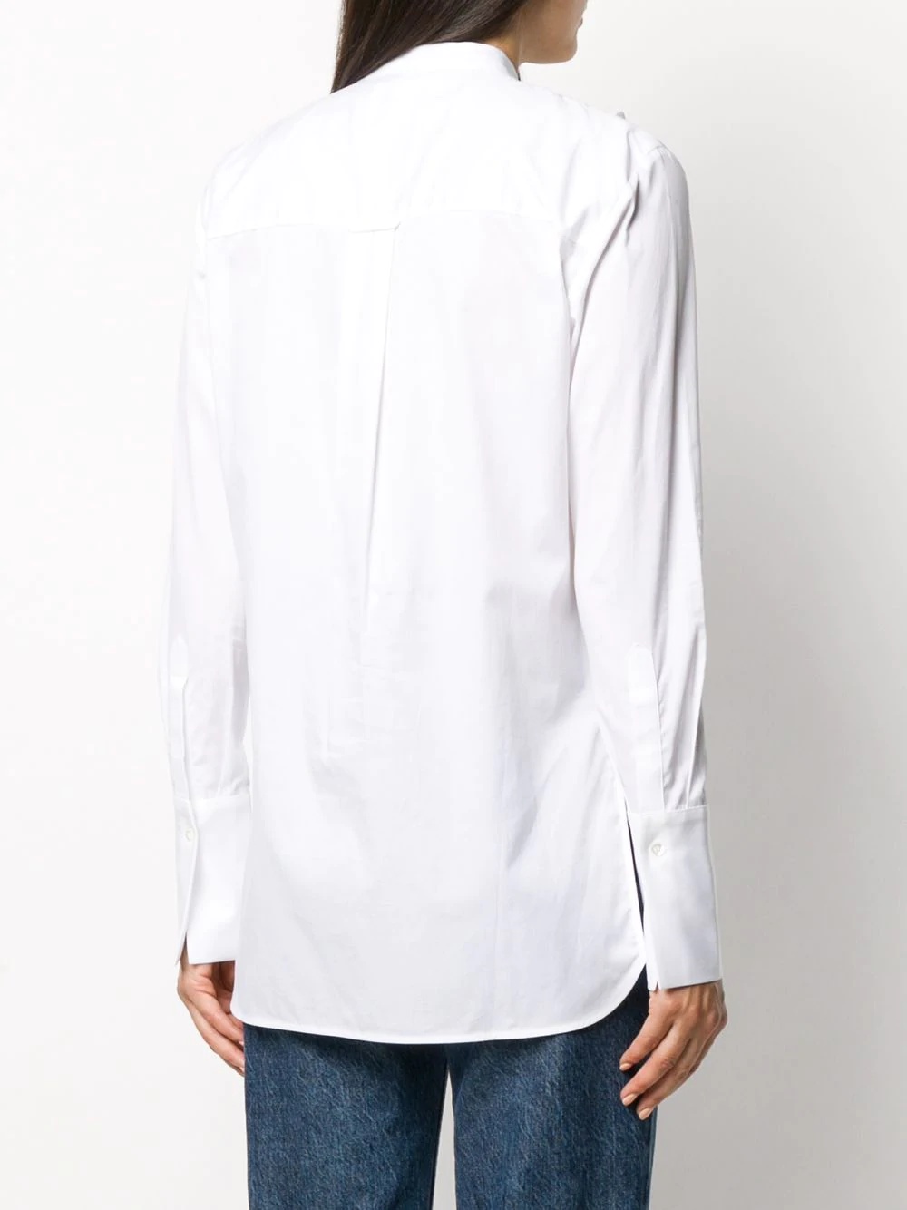 ruffle long-sleeved shirt - 4