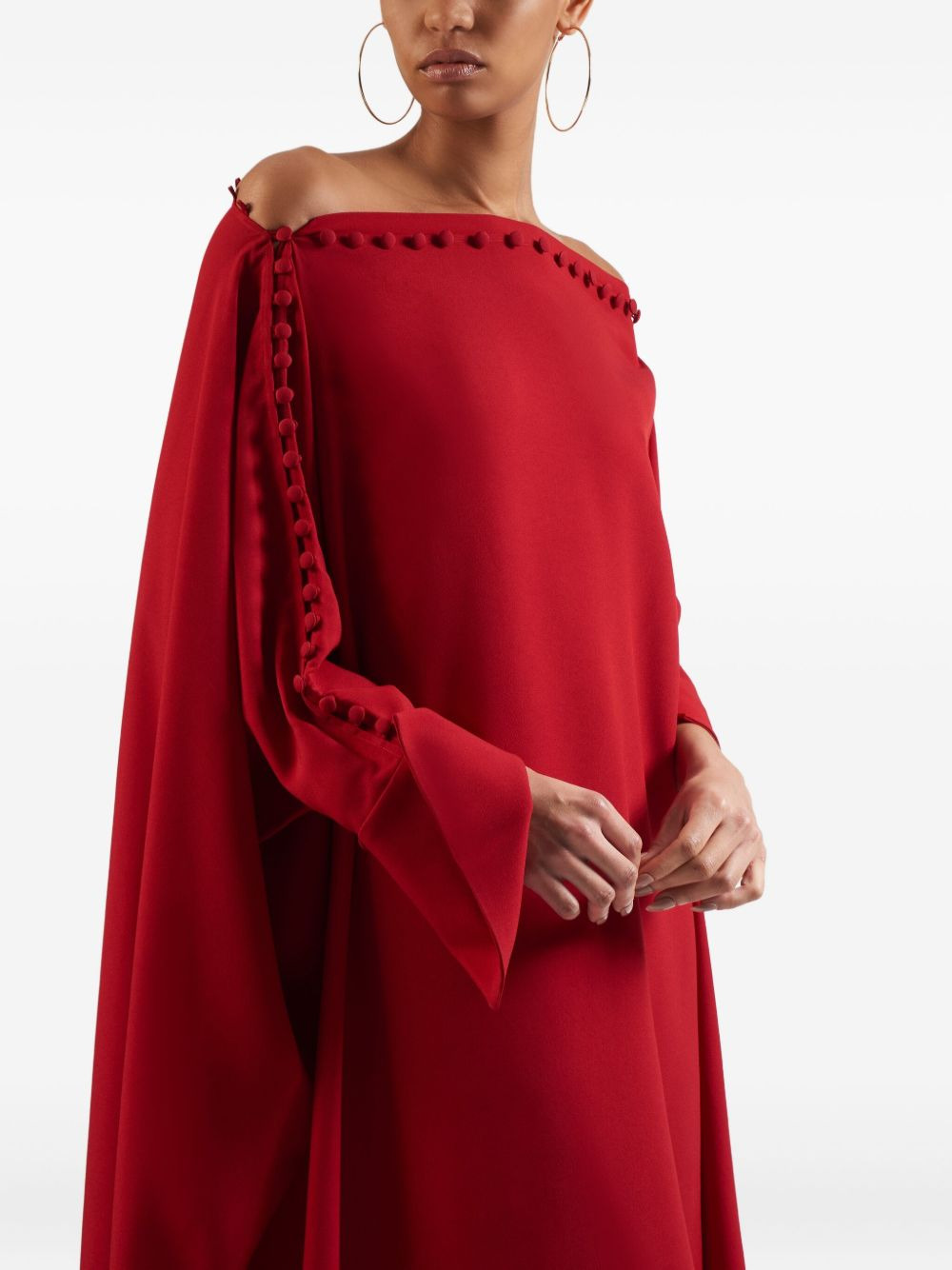 pom-pom detail maxi dress - 4
