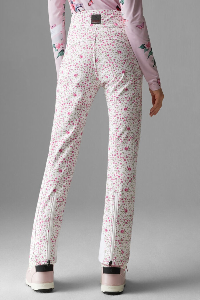 Ireen Ski pants in Pink/White 3