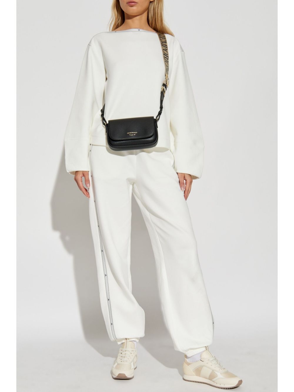 logo-detailed stretch-cotton track pants - 2