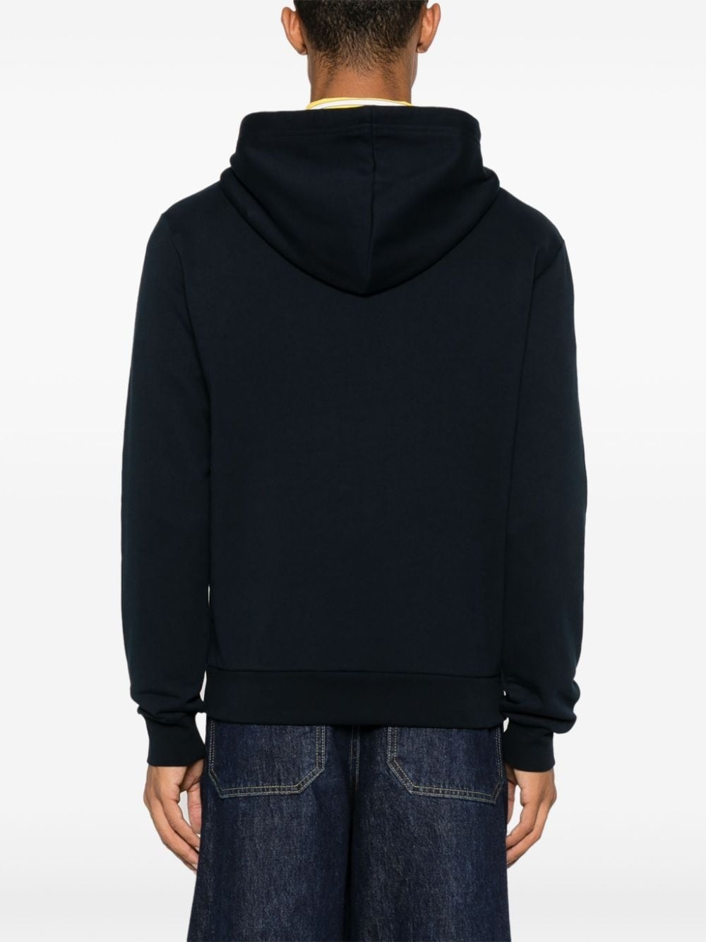 logo-embroidered hoodie - 4