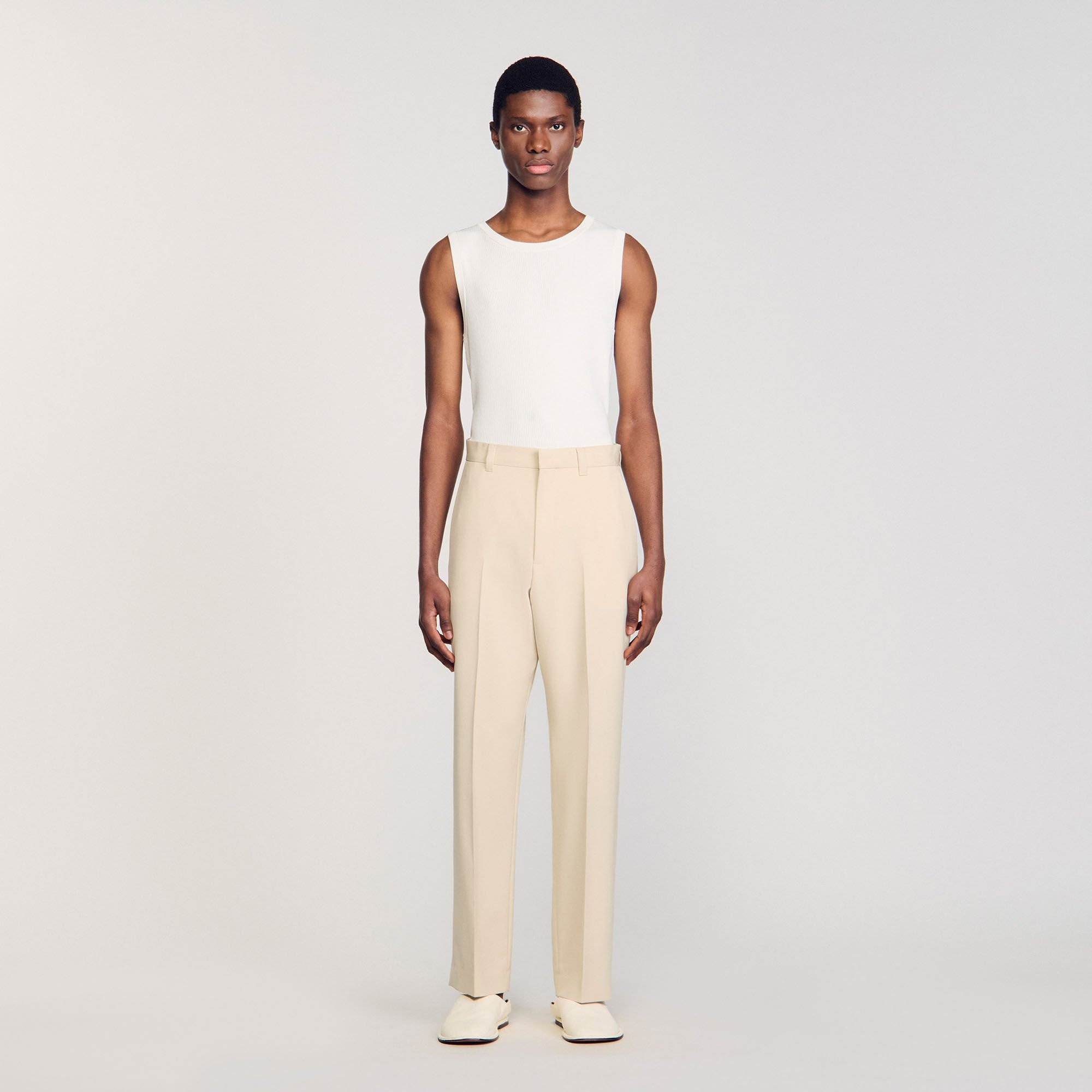 WOOL SUIT TROUSERS - 2
