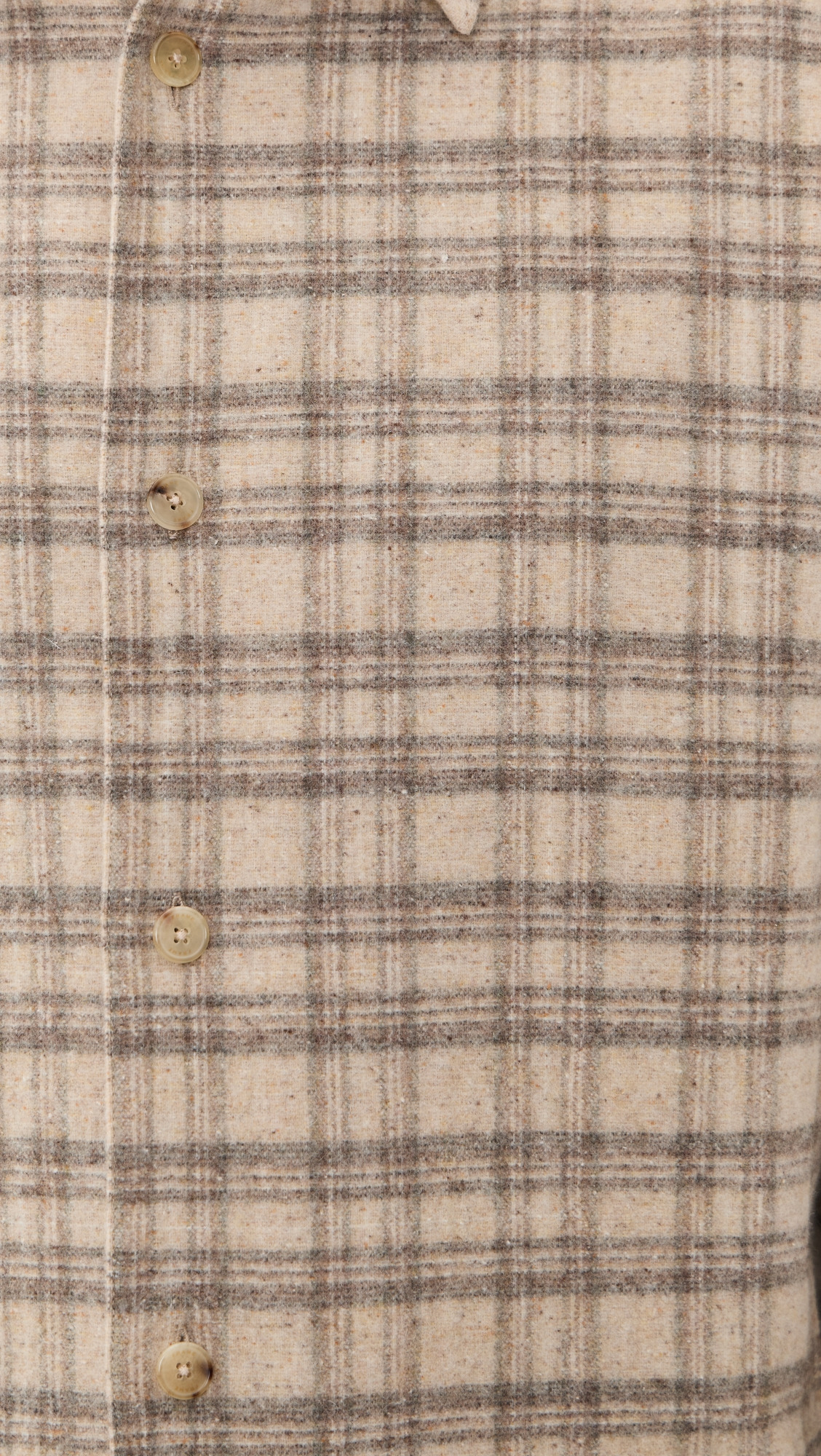 Woolen Plaid Overshirt - 5