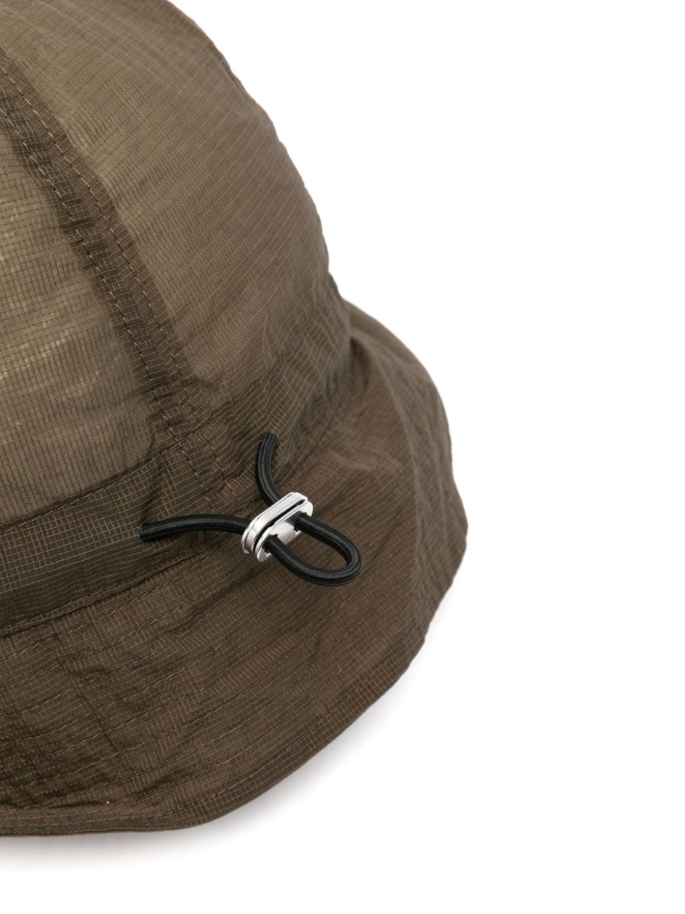 fine-checked semi-sheer hat - 2