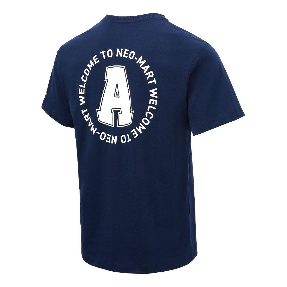 adidas Letter Printed T-Shirt Asia Sizing 'Navy White' JD1431 - 2