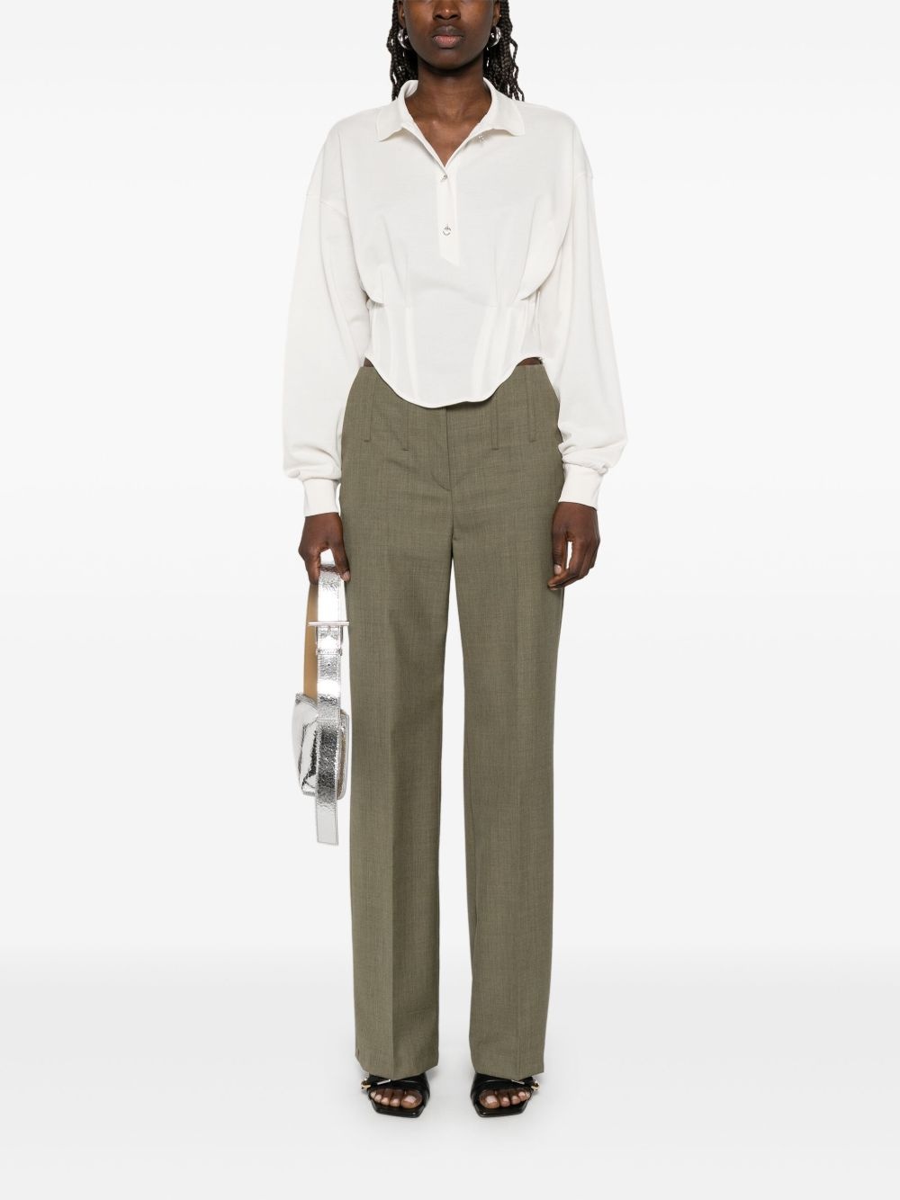 corseted polo shirt - 2