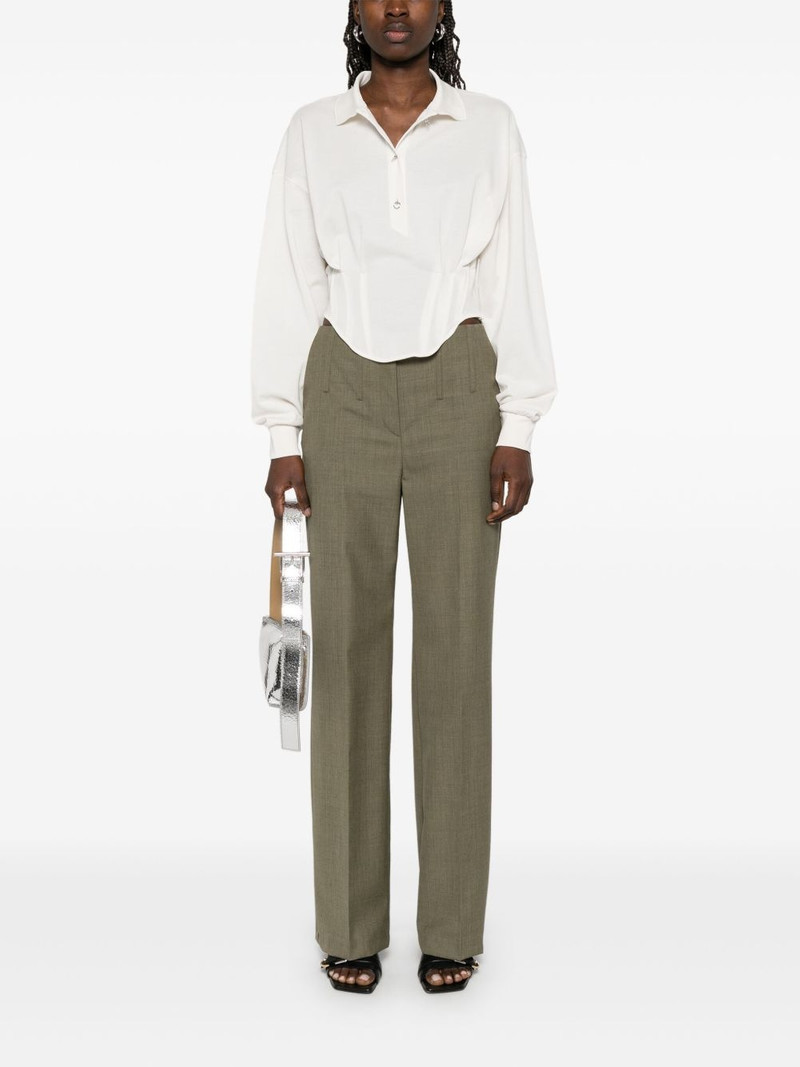 MUGLER corseted polo shirt outlook