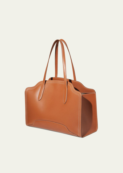 Loro Piana Alba Cabas Leather Handbag outlook