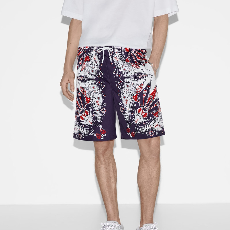 Gucci bandana print swim short 3
