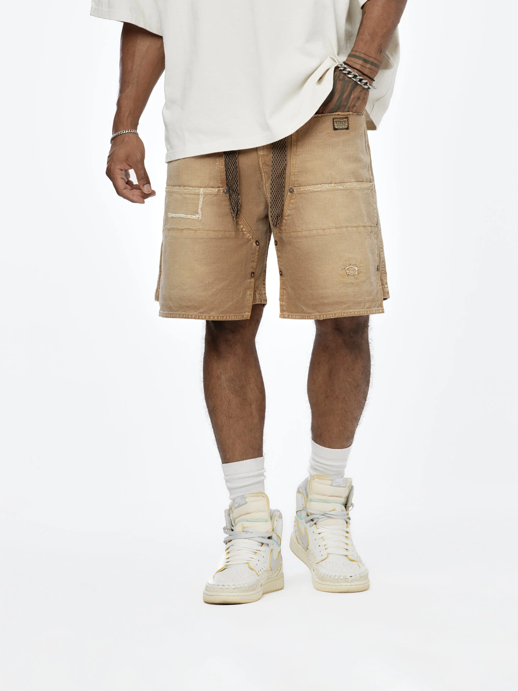 EASY FARMERREMAKE SHORTS (GOLD) - 1