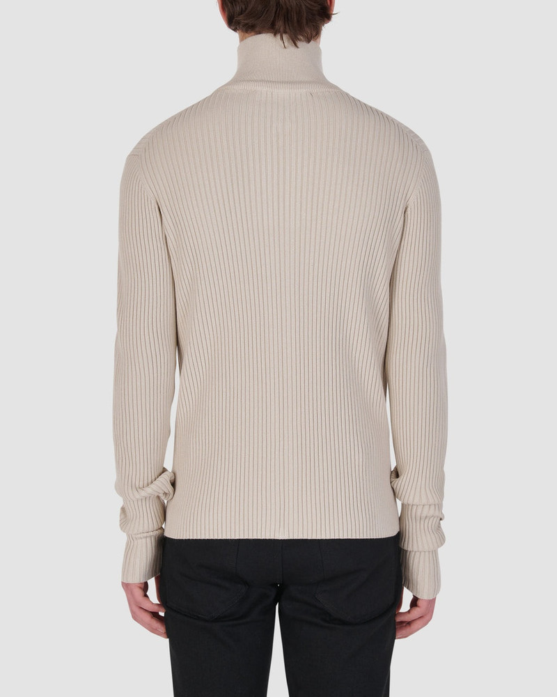 RIBBED KNIT ZIP SWEATER 5