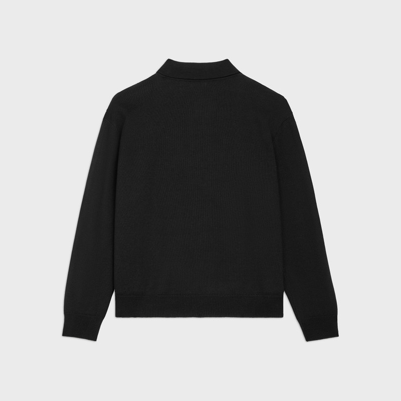 CELINE polo cardigan in wool outlook