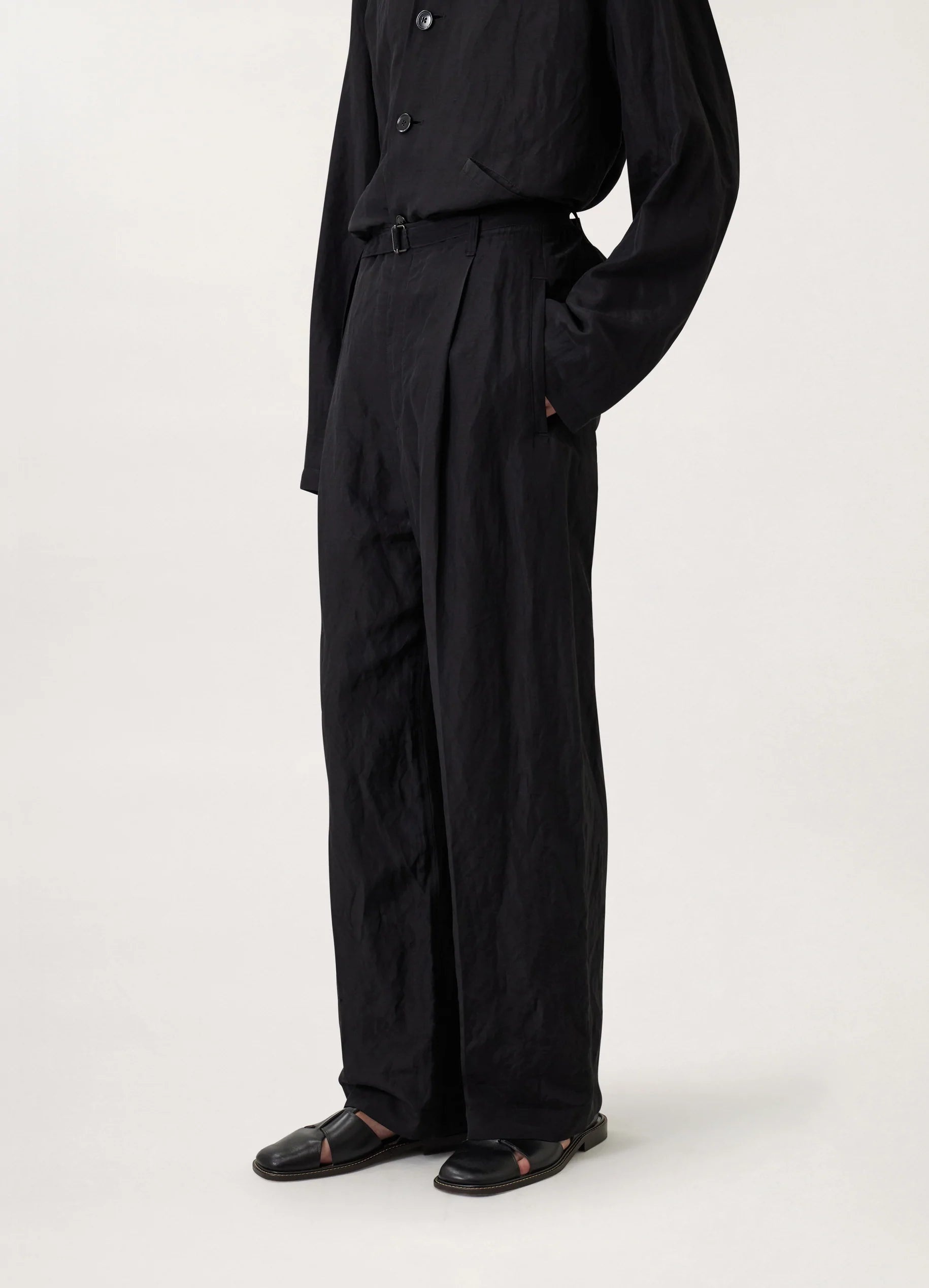 BELTED EASY PANTS
LINEN VISCOSE - 7