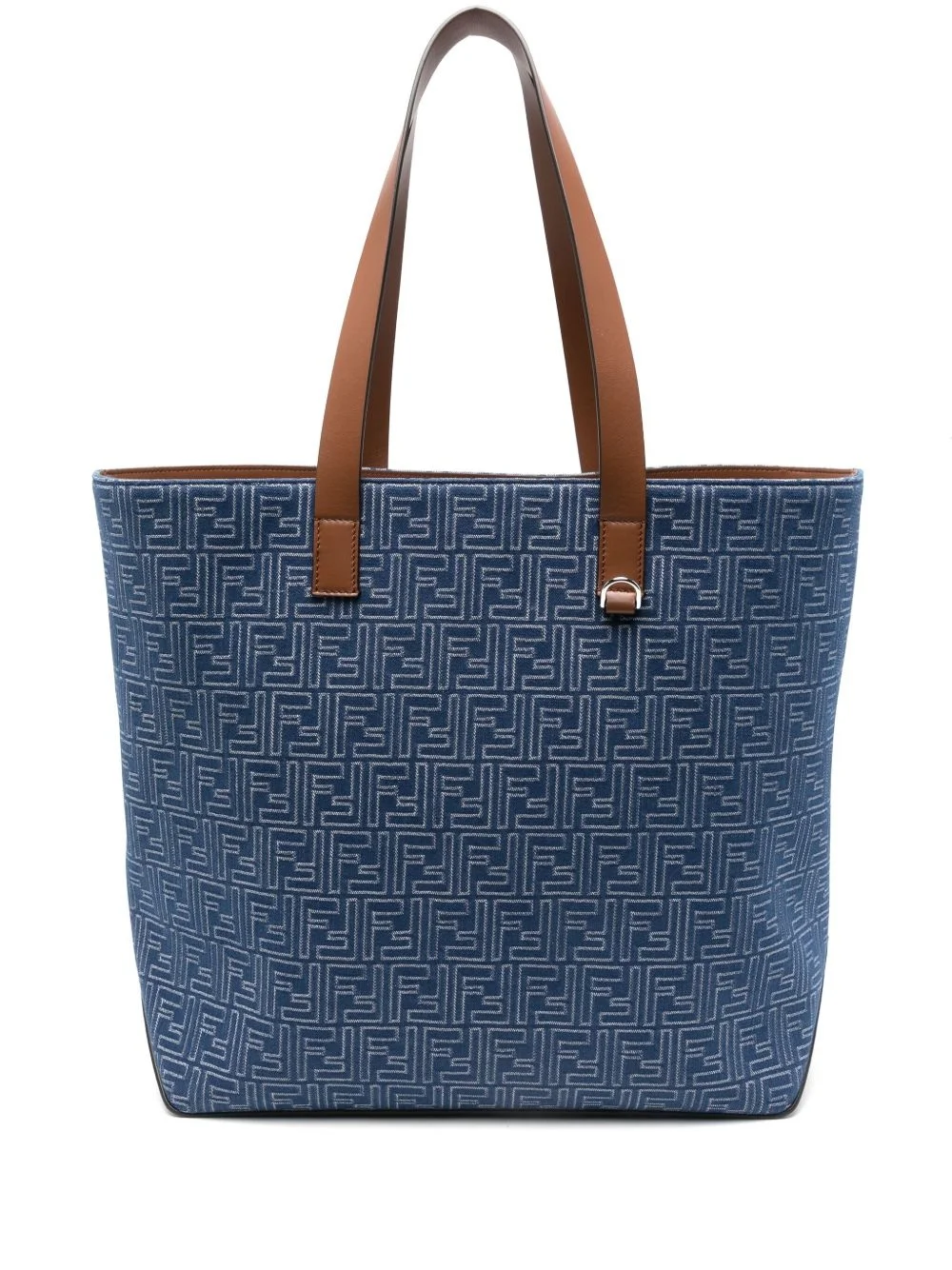 medium FF Jacquard shopping bag - 1