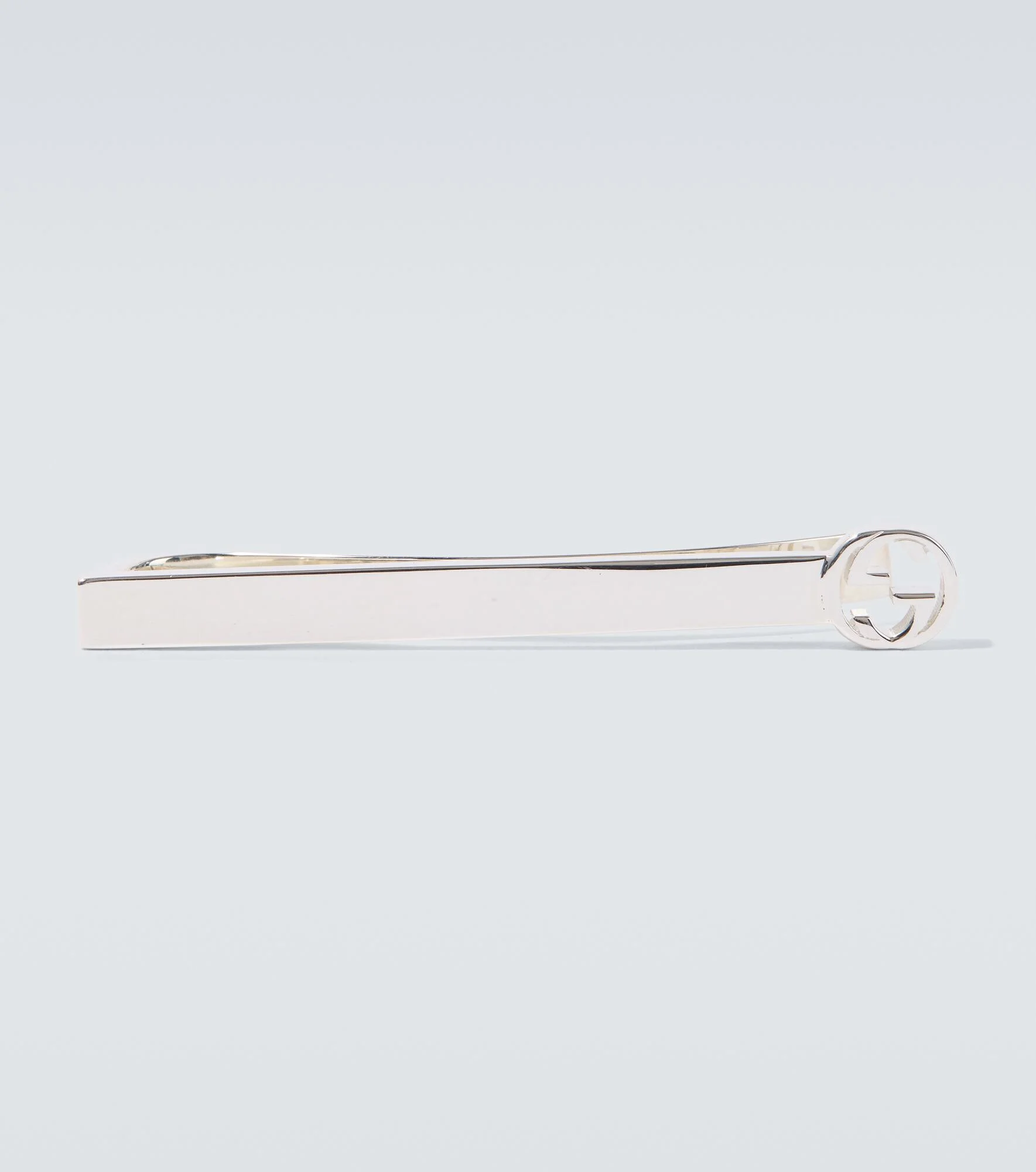 Interlocking G 925 sterling silver tie bar - 1