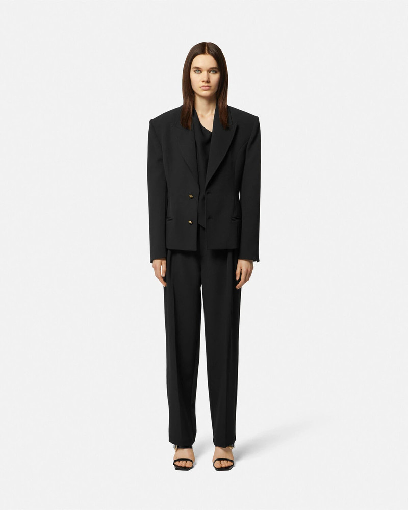 VERSACE JEANS COUTURE Baroque Buckle One-Shoulder Top outlook