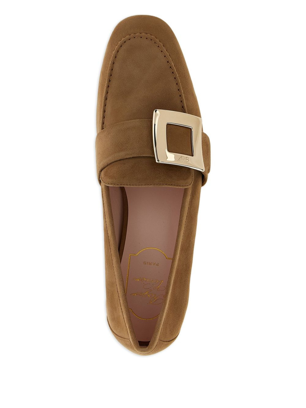buckle-strap suede loafers - 3