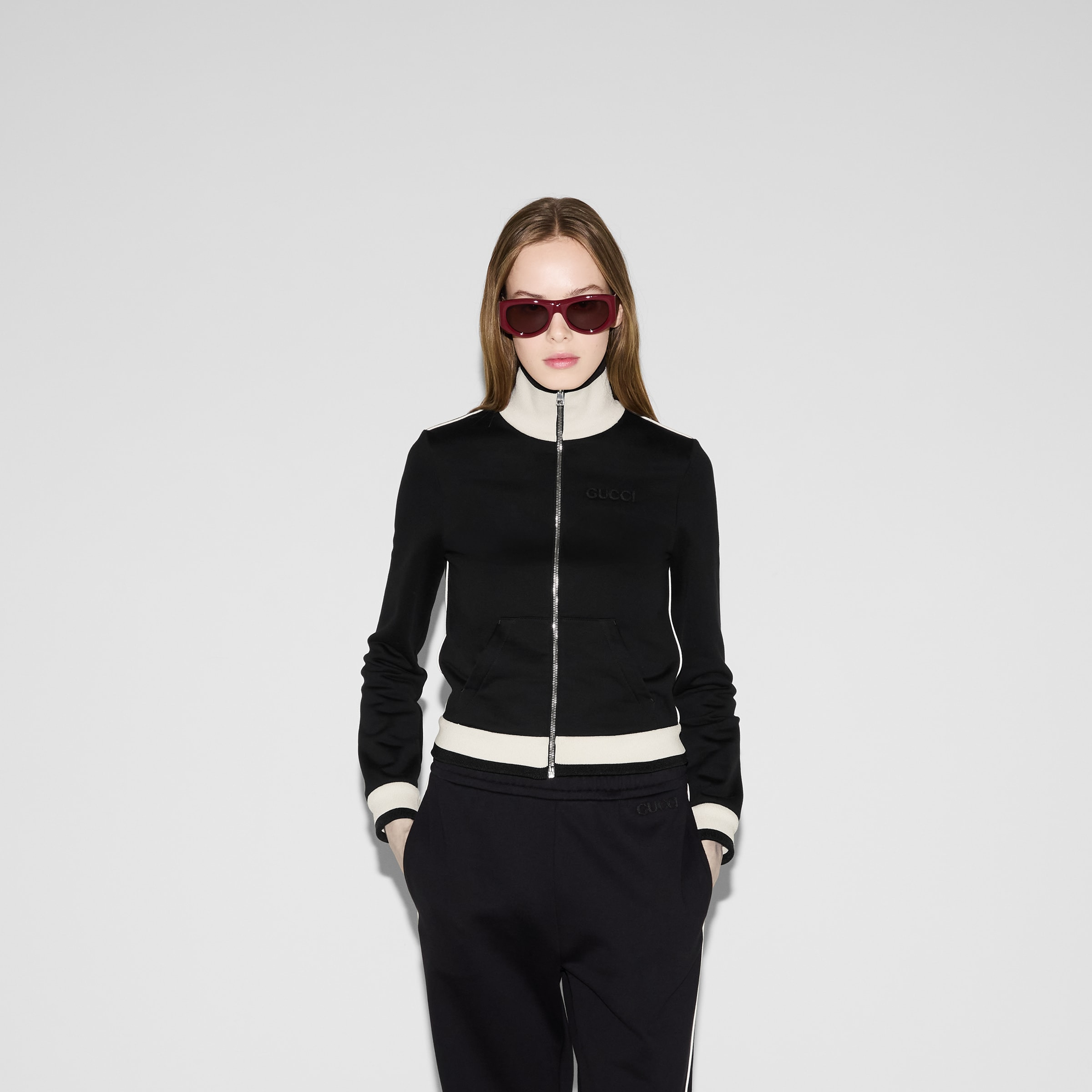 Cotton fleece zip jacket - 3