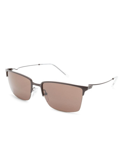 EMPORIO ARMANI rectangle-frame sunglasses outlook