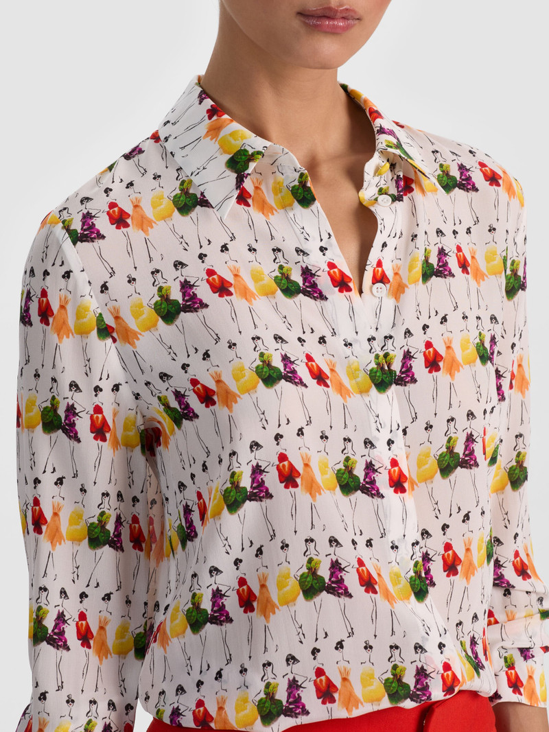 A+O X GRETCHEN ROEHRS WILLA SILK BLOUSE 5
