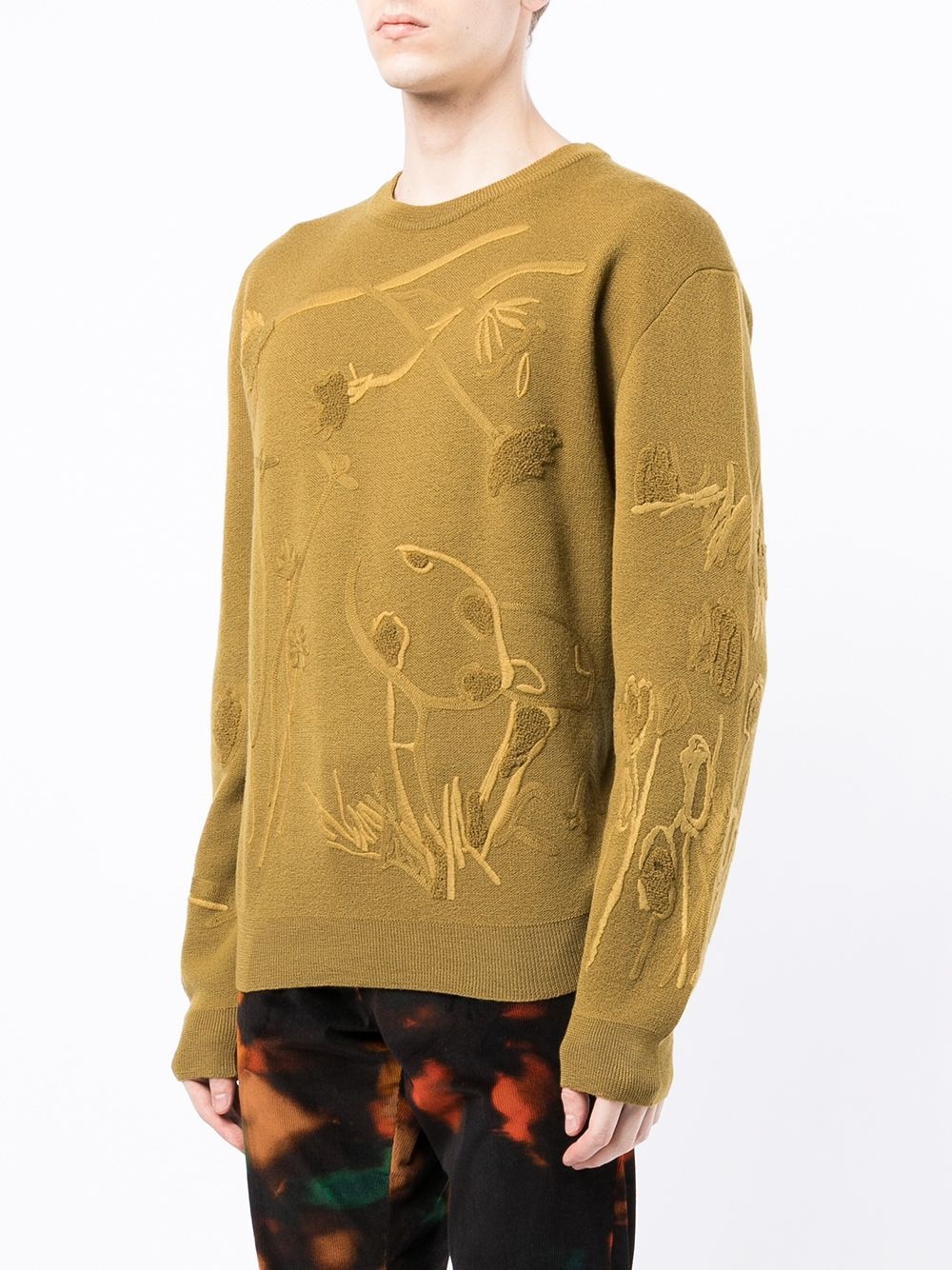 embroidered wool jumper - 3