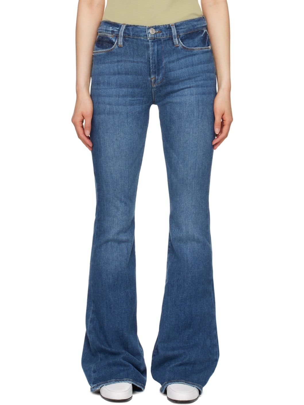 Blue 'Le High Flare' Jeans - 1