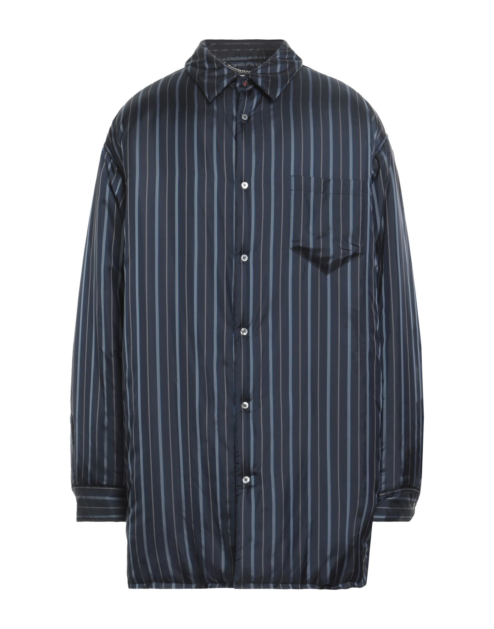 Navy blue Men's Striped Shirt - 1