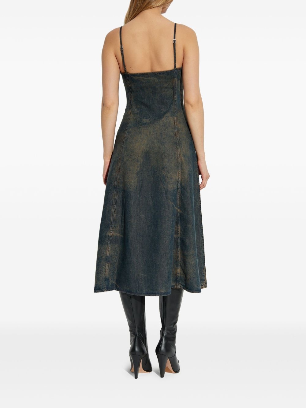 De-Beld-S V-neck denim dress - 4