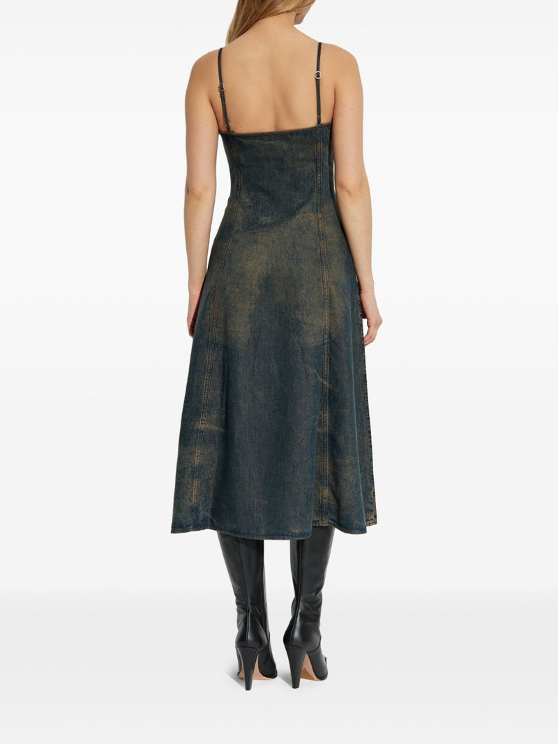De-Beld-S V-neck denim dress 4