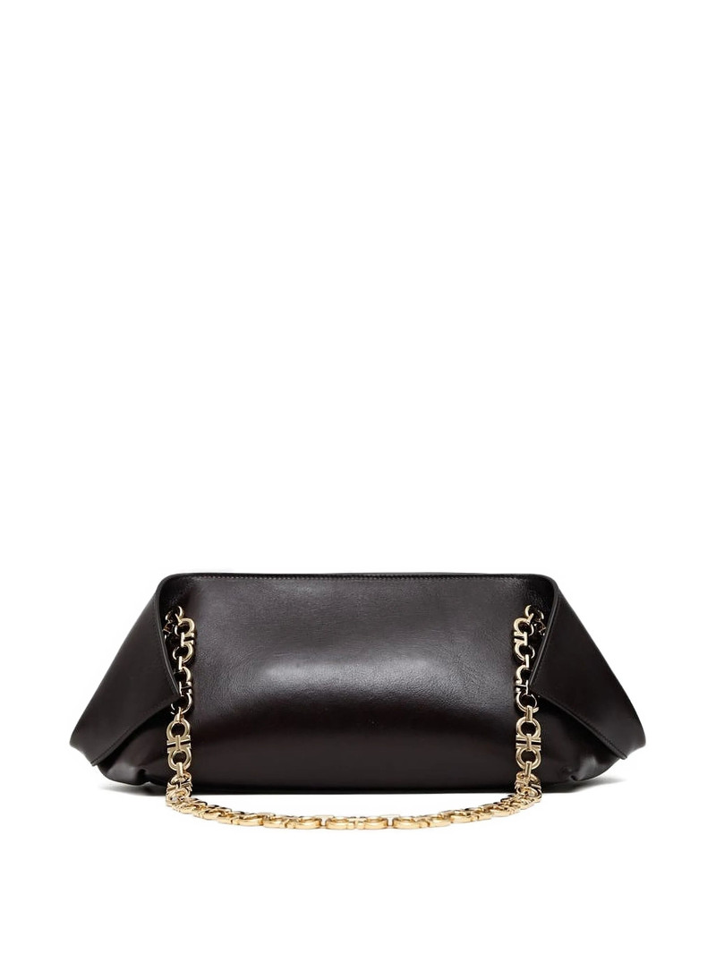 FERRAGAMO Ferragamo Small Folded Chain-link Flap Shoulder Bag outlook