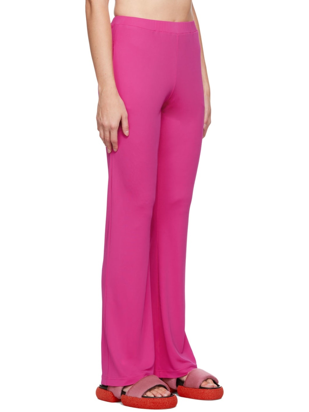Pink Viscose Trousers - 2