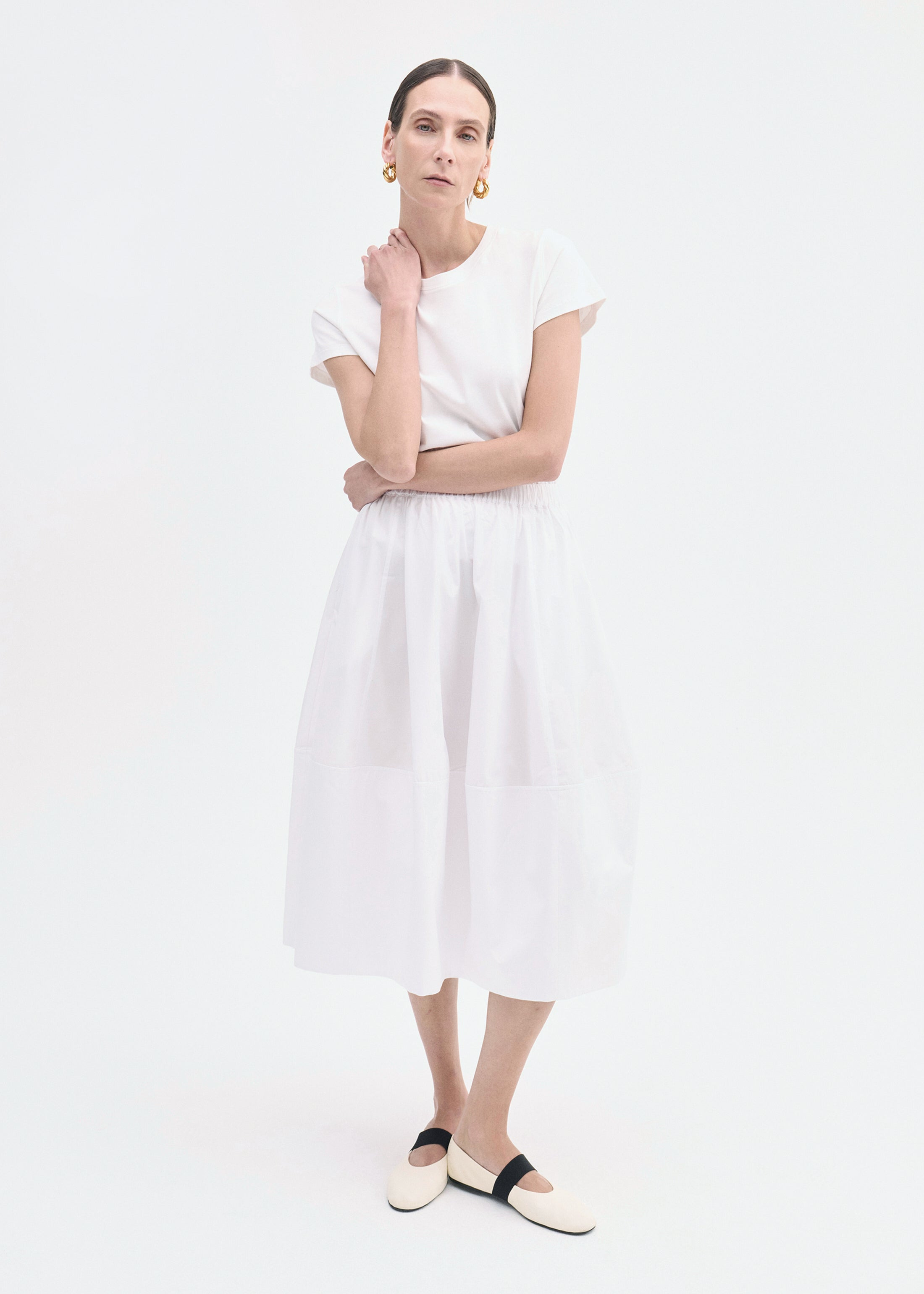 Full Skirt in Cotton Poplin - 2