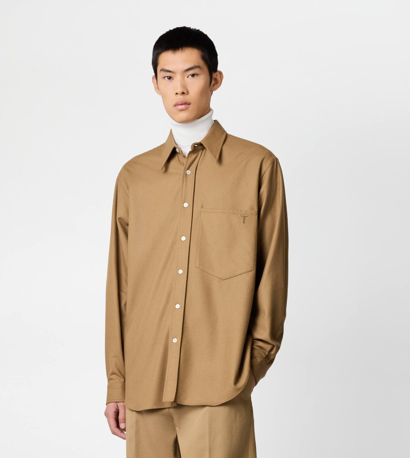 Tod's SHIRT IN FLANNEL - BEIGE outlook