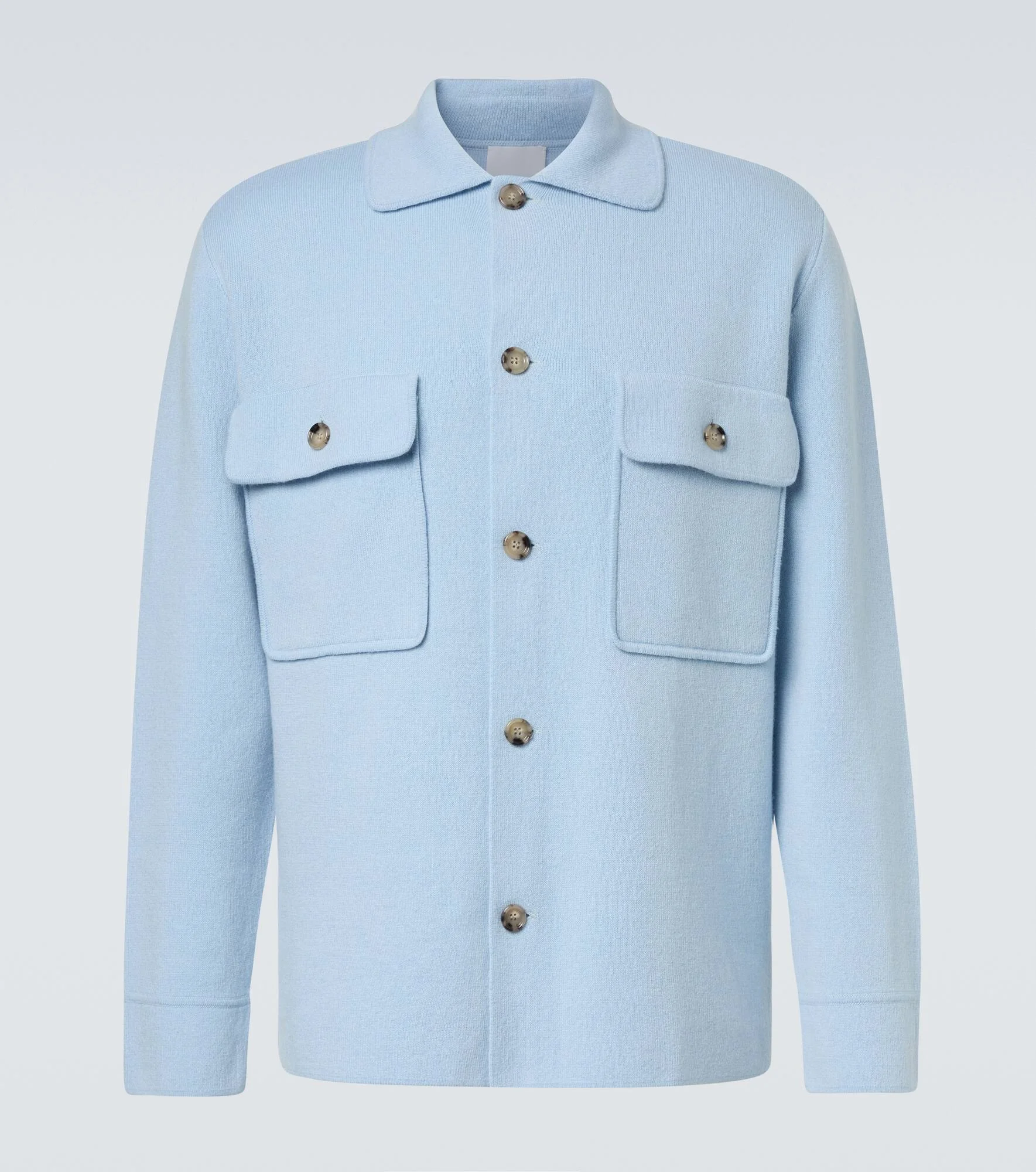 Wool and cashmere overshirt - 1