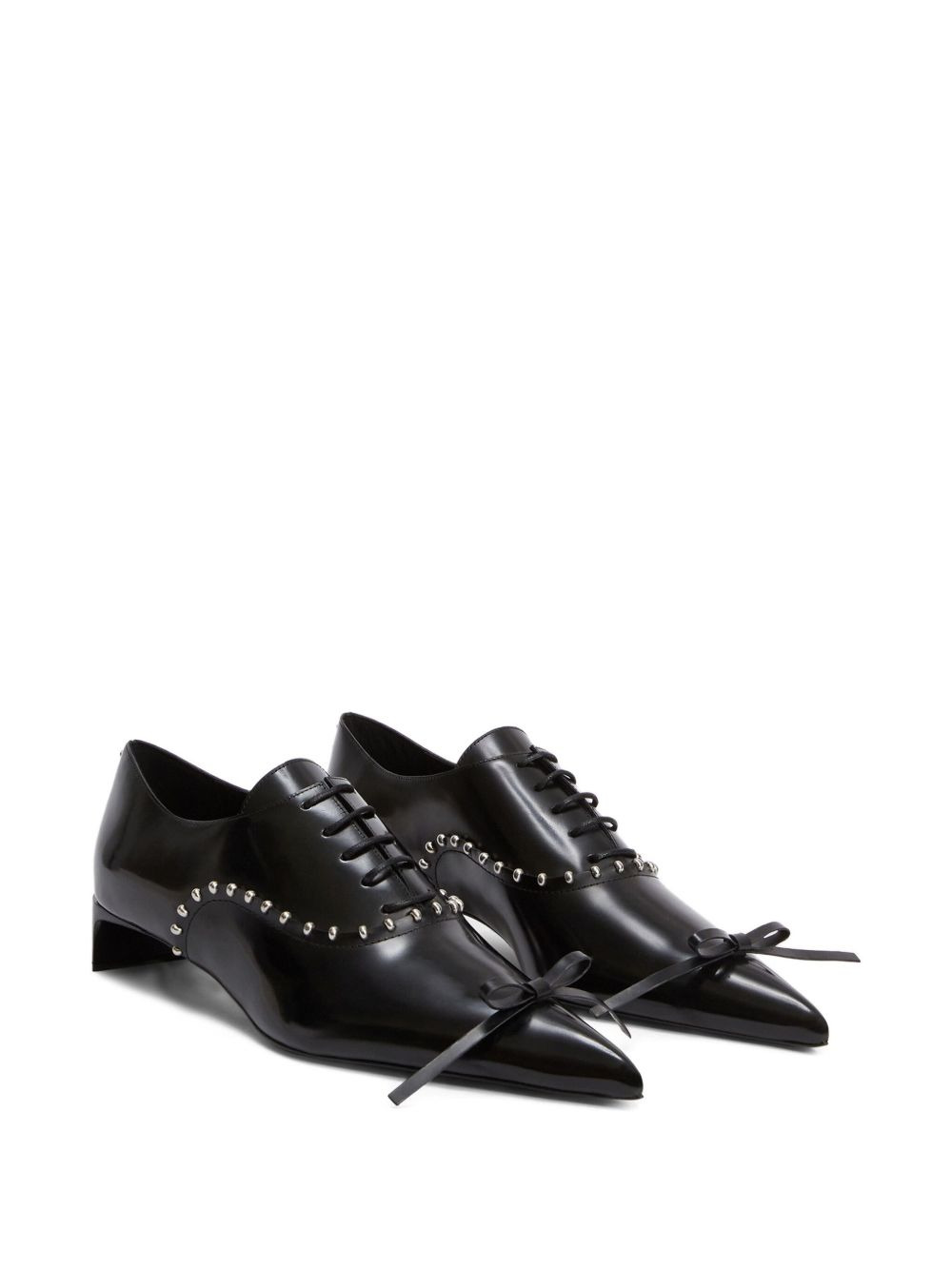 studded patent leather Oxford shoes - 2