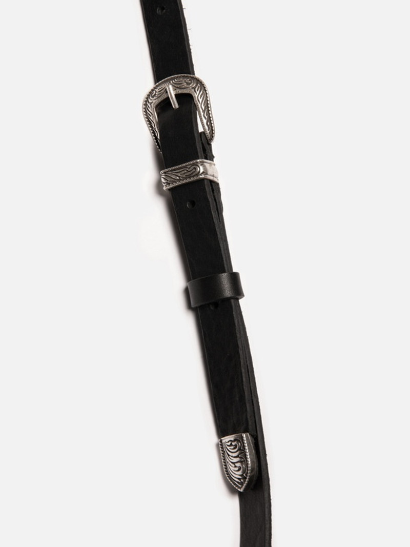 Western Leather Saddle Bag Black 5