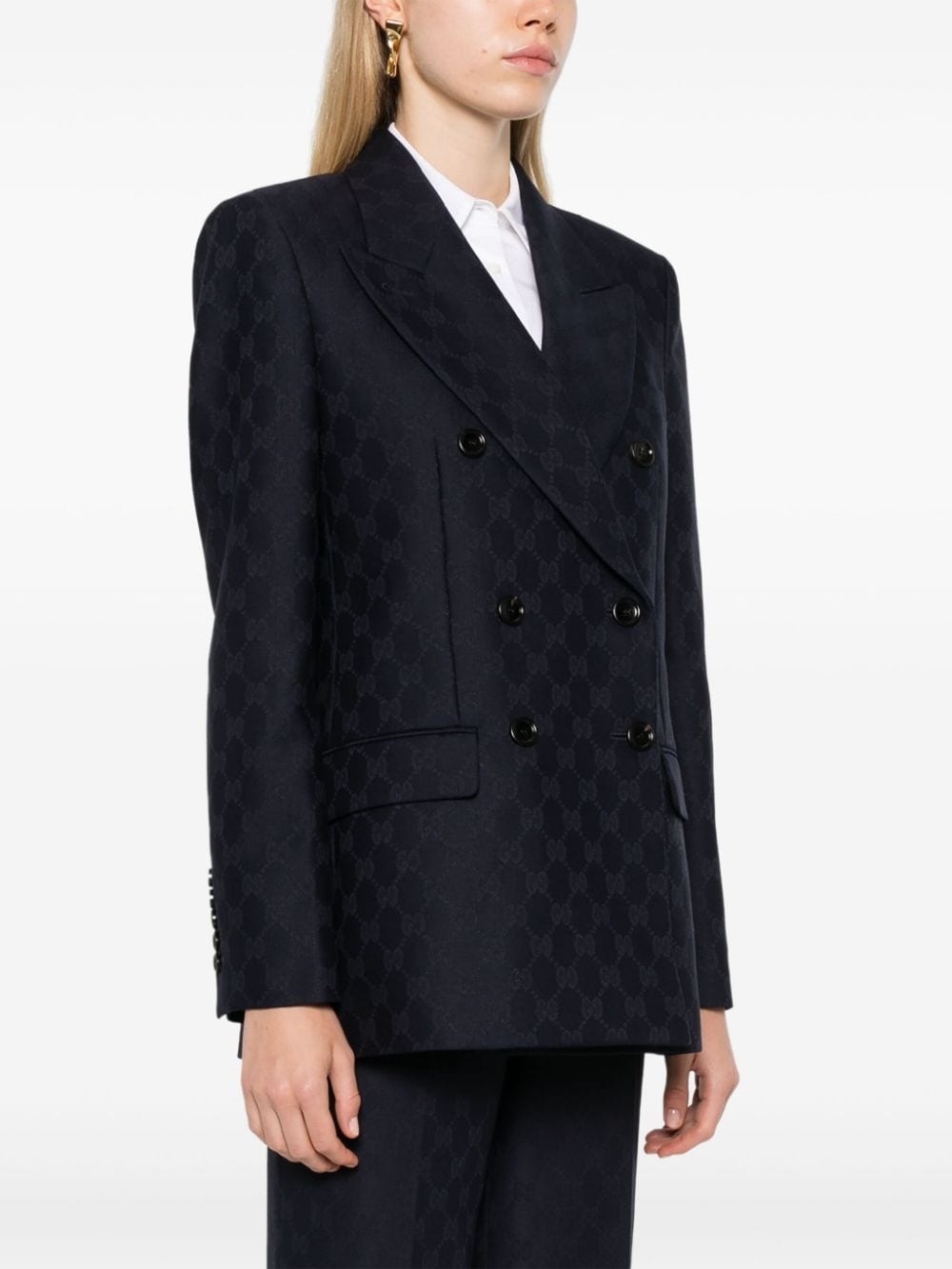 GG wool blazer - 3