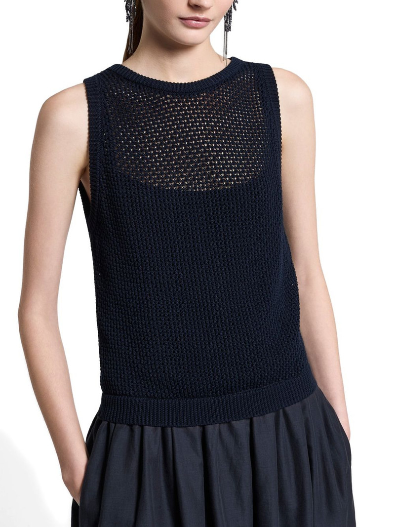 open-knit sleeveless maxi dress 4