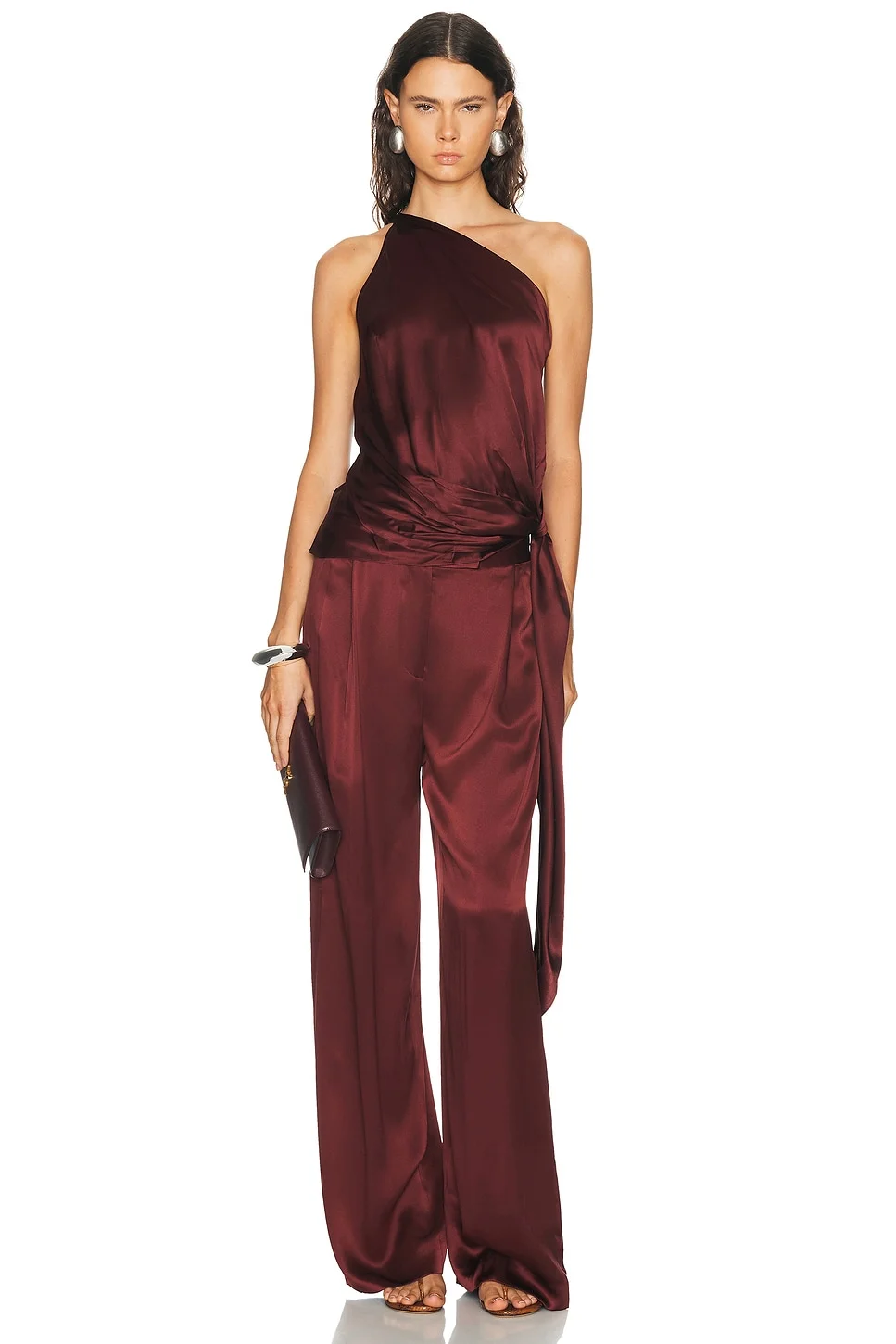 Asymmetric Tail Drape Top - 1