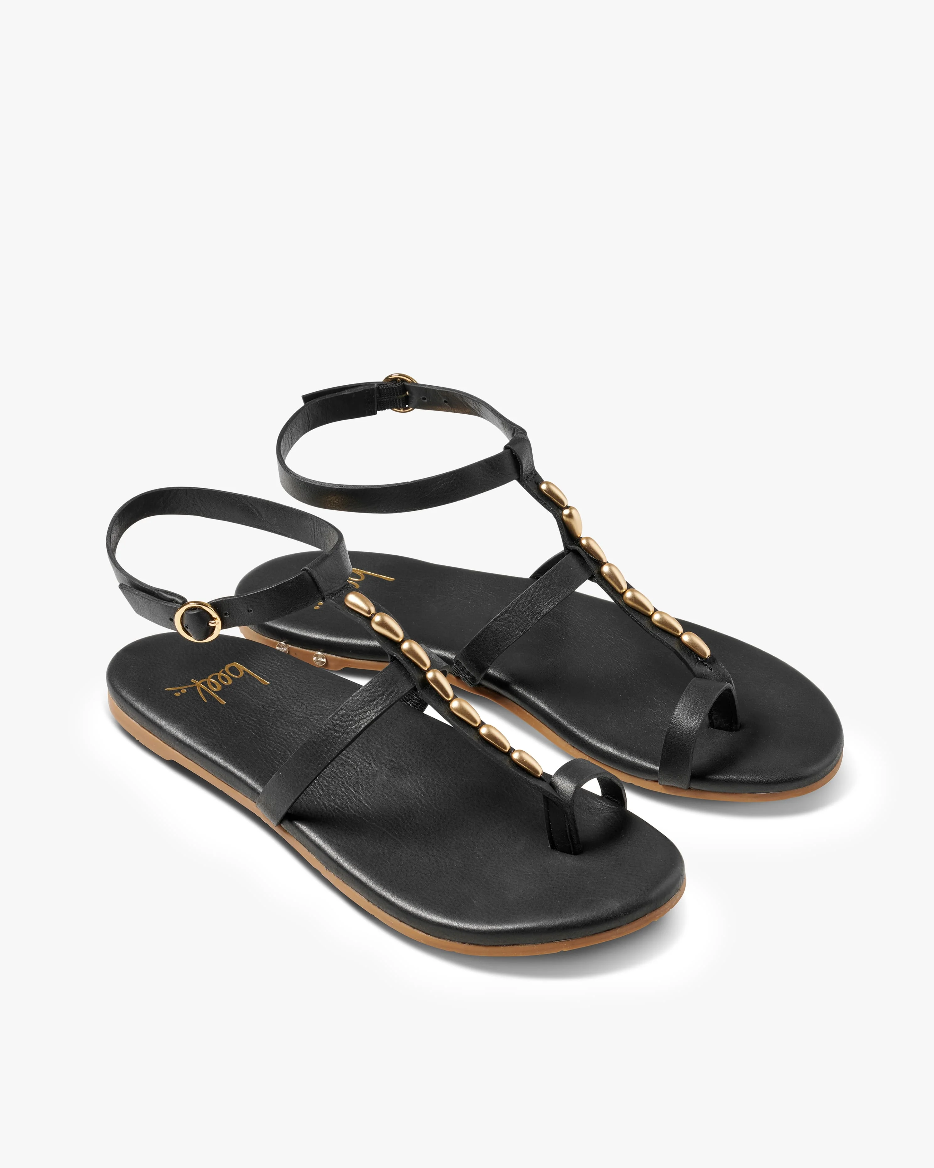 Goldenbird Beaded Leather Sandal - 1