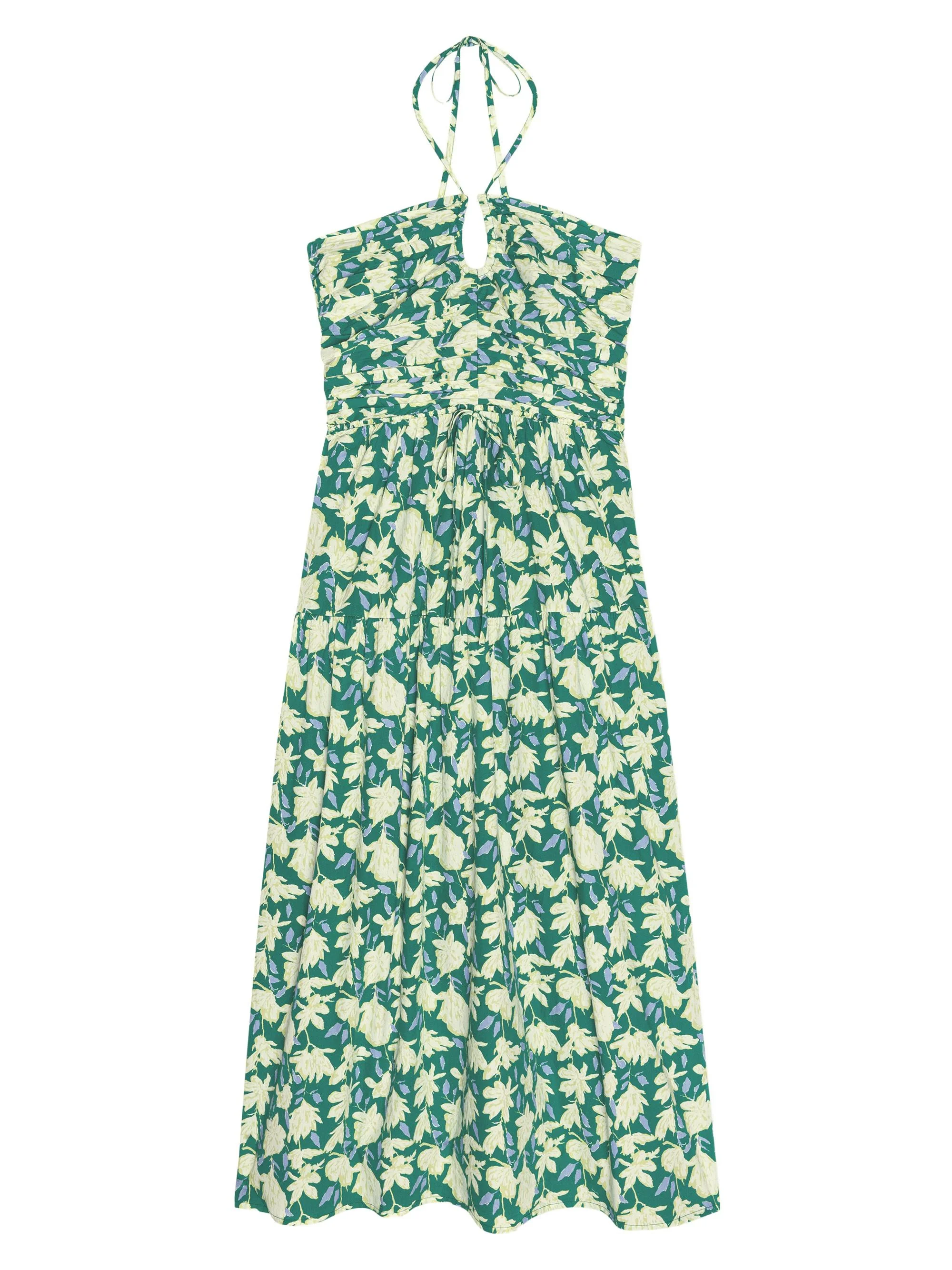 Women's Irene Floral Cotton Midi-Dress - Green Mayflower - 1