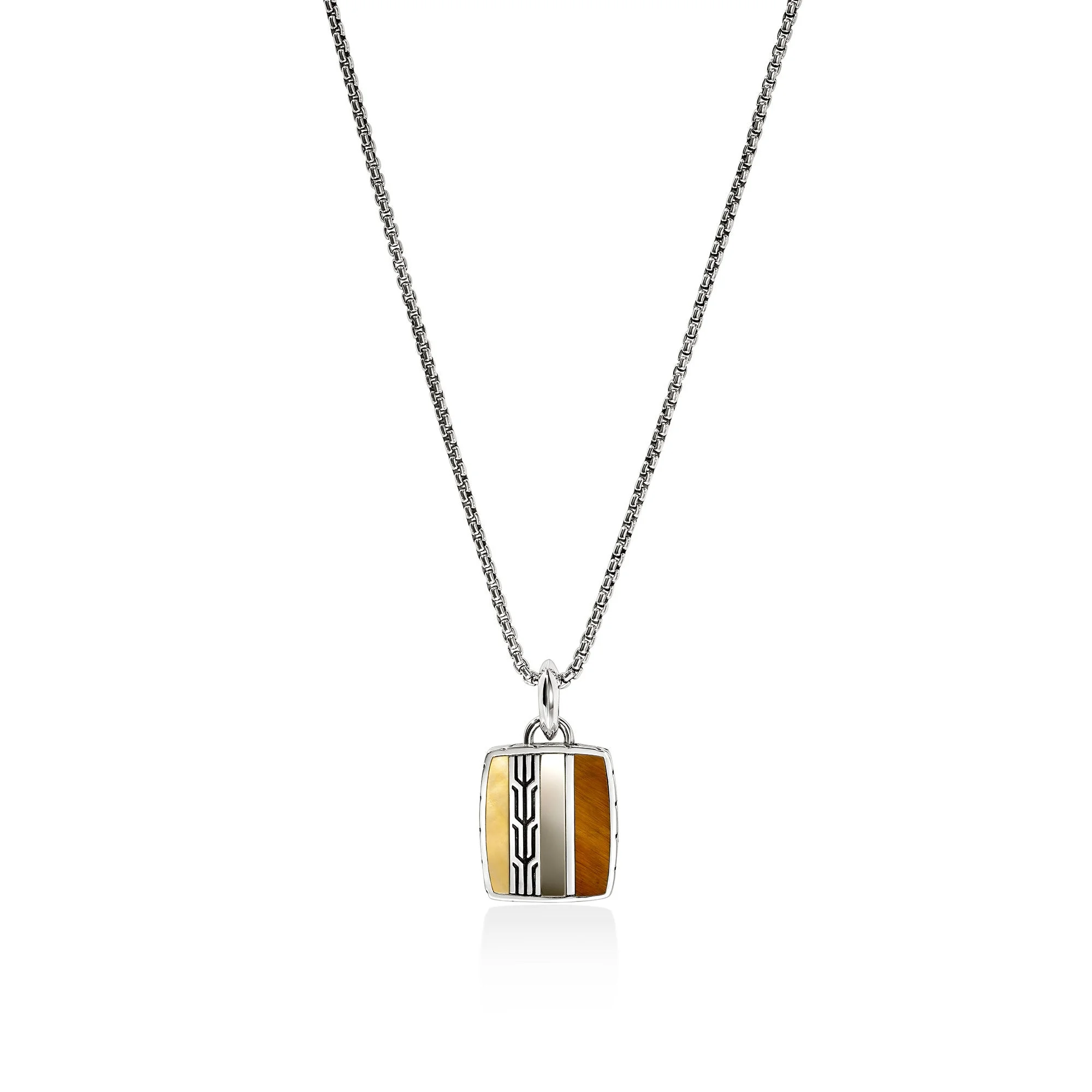 Icon 50 Necklace, Sterling Silver, Hardstones - 1