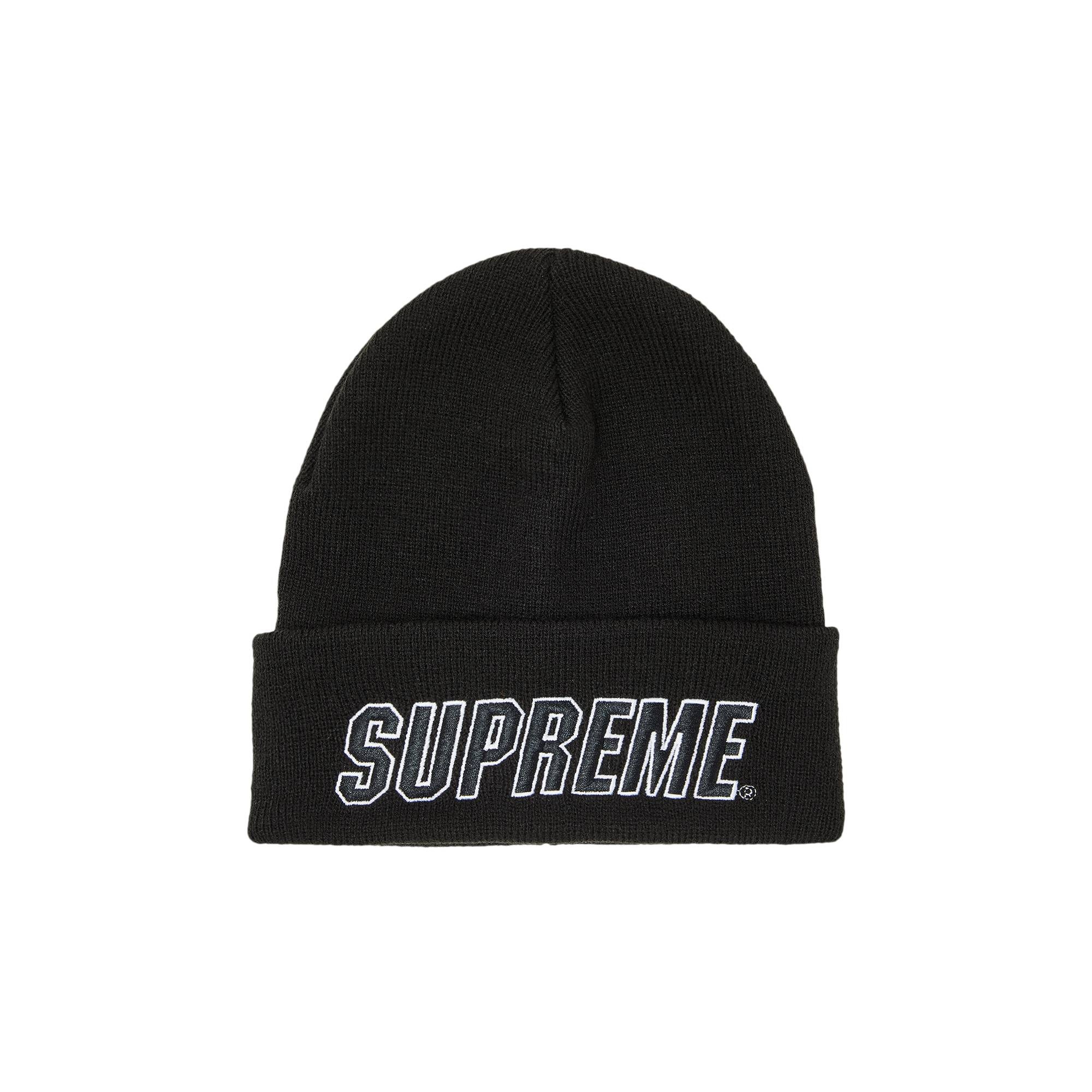 Supreme Slant Beanie 'Black' - 1