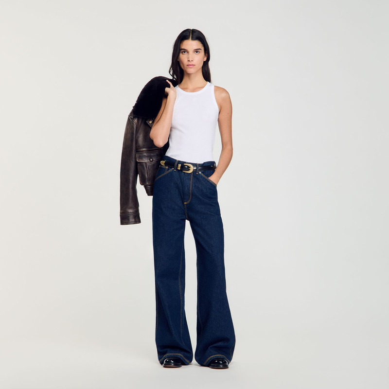 Sandro WIDE-LEG FLARED JEANS outlook